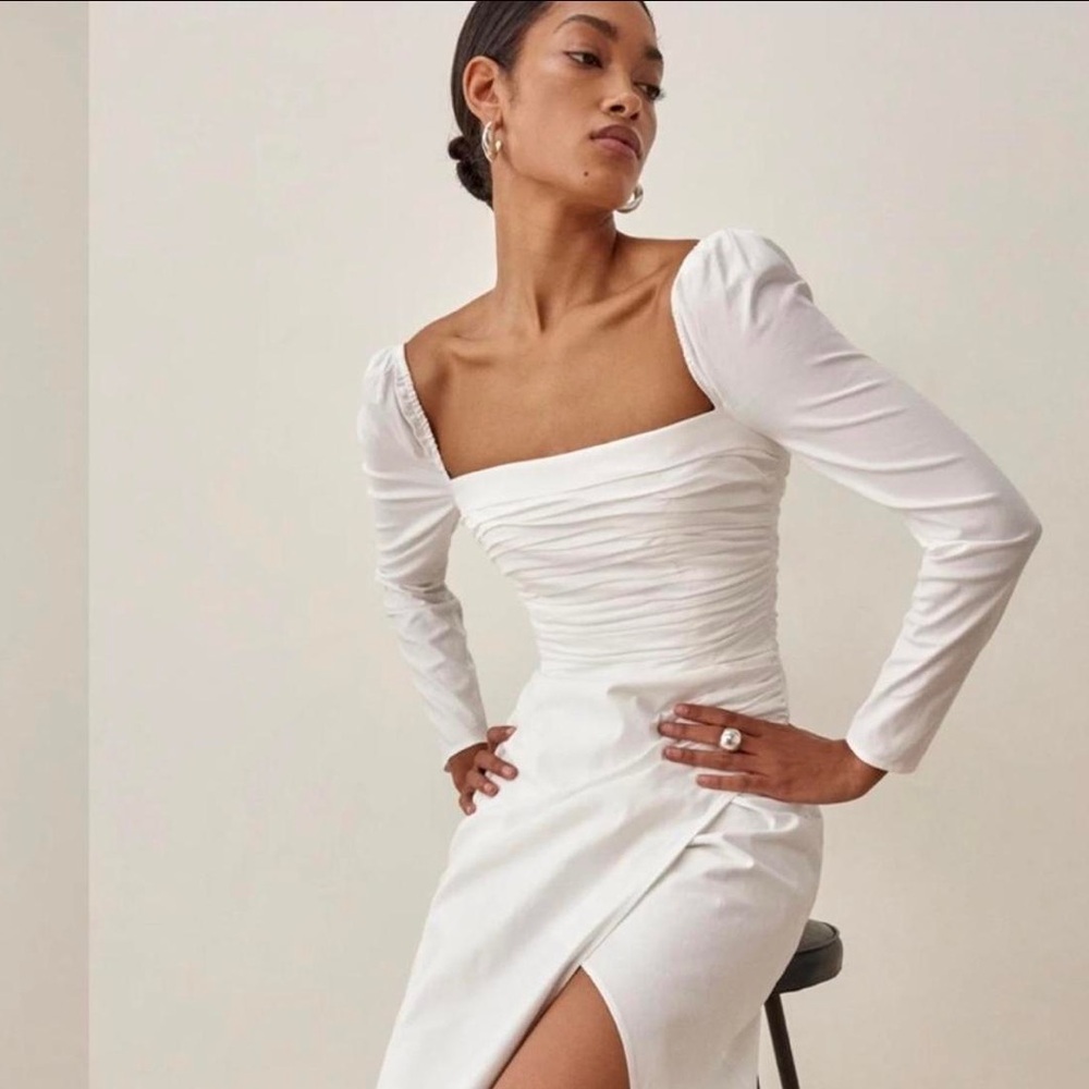 Reformation Isaac Square Neck Dress